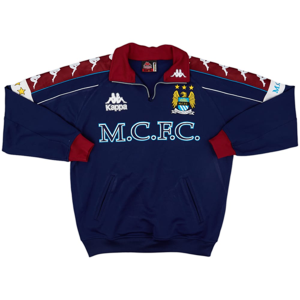 1997-99 Manchester City Kappa 1/4 Zip Drill Top - 4/10 - (S)