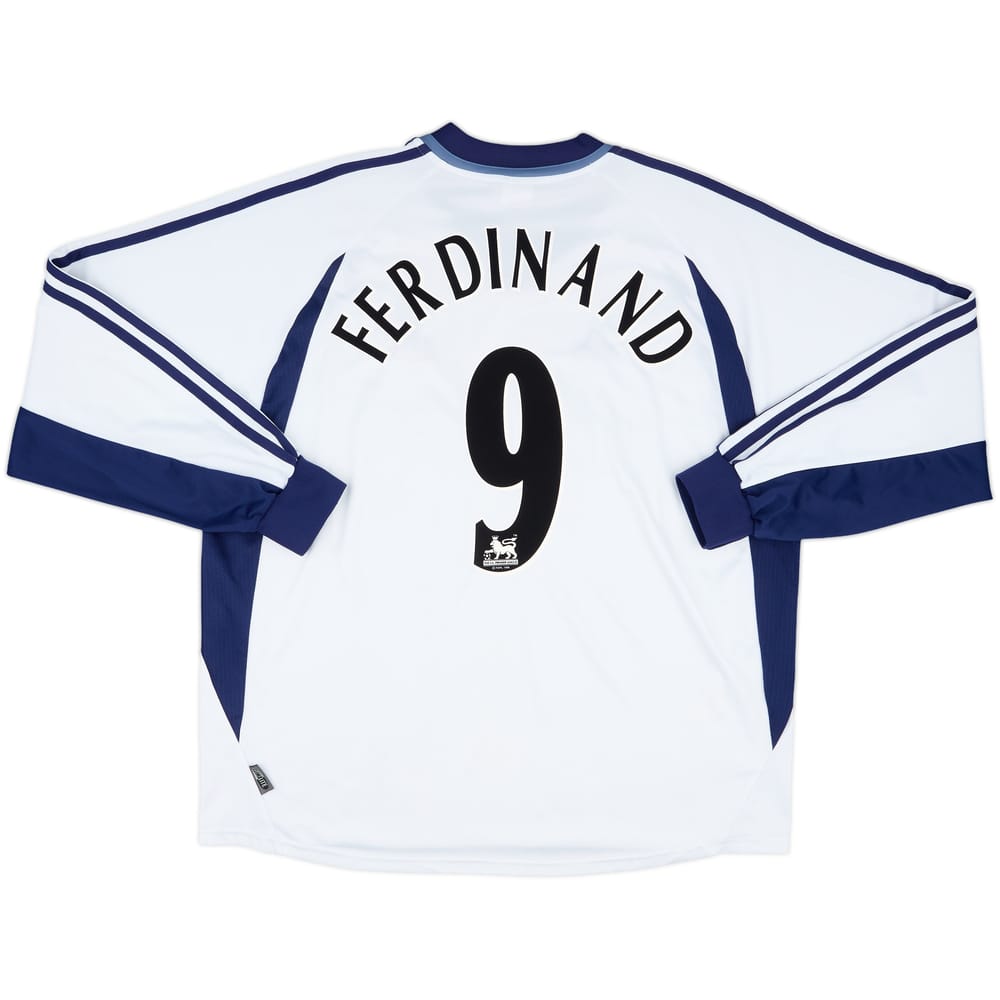 2001-02 Tottenham Home L/S Shirt Ferdinand #9 - 8/10 - (XXL)