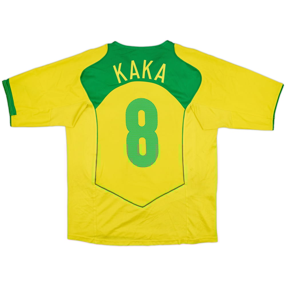 2004-06 Brazil Home Shirt Kaka #8 - 6/10 - (L)