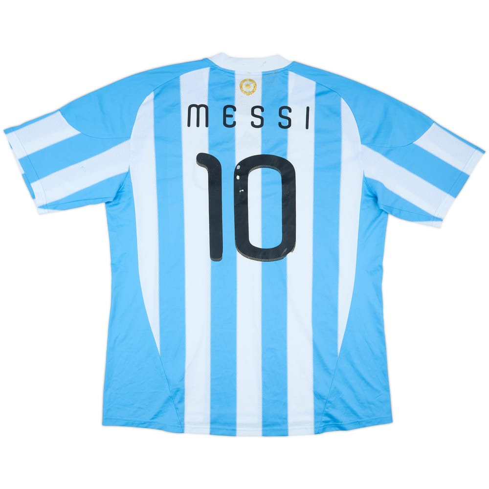 2010-11 Argentina Home Shirt Messi #10 - 5/10 - (XXL)