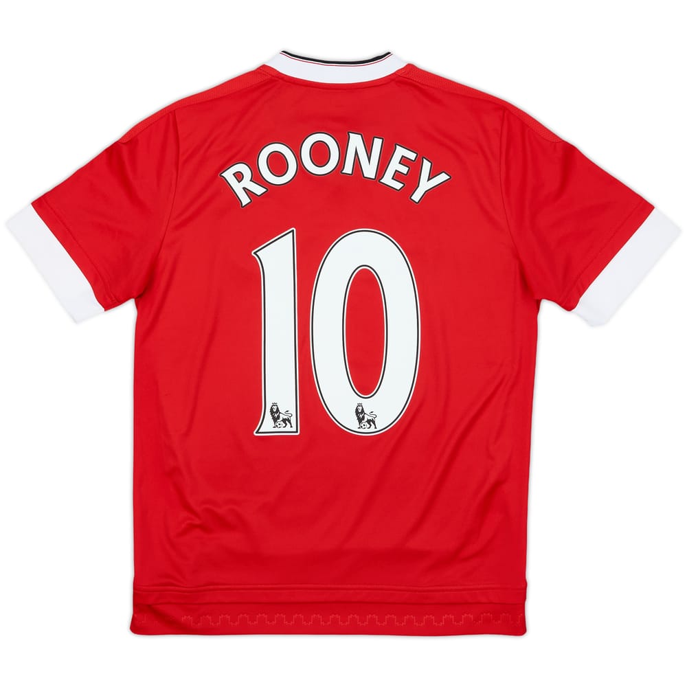 2015-16 Manchester United Home Shirt Rooney #10 - 10/10 - (L.Boys)
