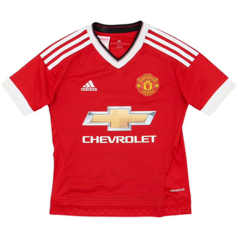 2015-16 Manchester United Home Shirt - 7/10 - (S.Boys)