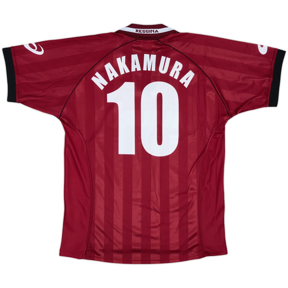 2002-03 Reggina Home Shirt Nakamura #10 - 8/10 - (M)