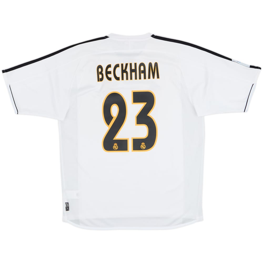 2003-04 Real Madrid Home Shirt Beckham #23 - 8/10 - (M)
