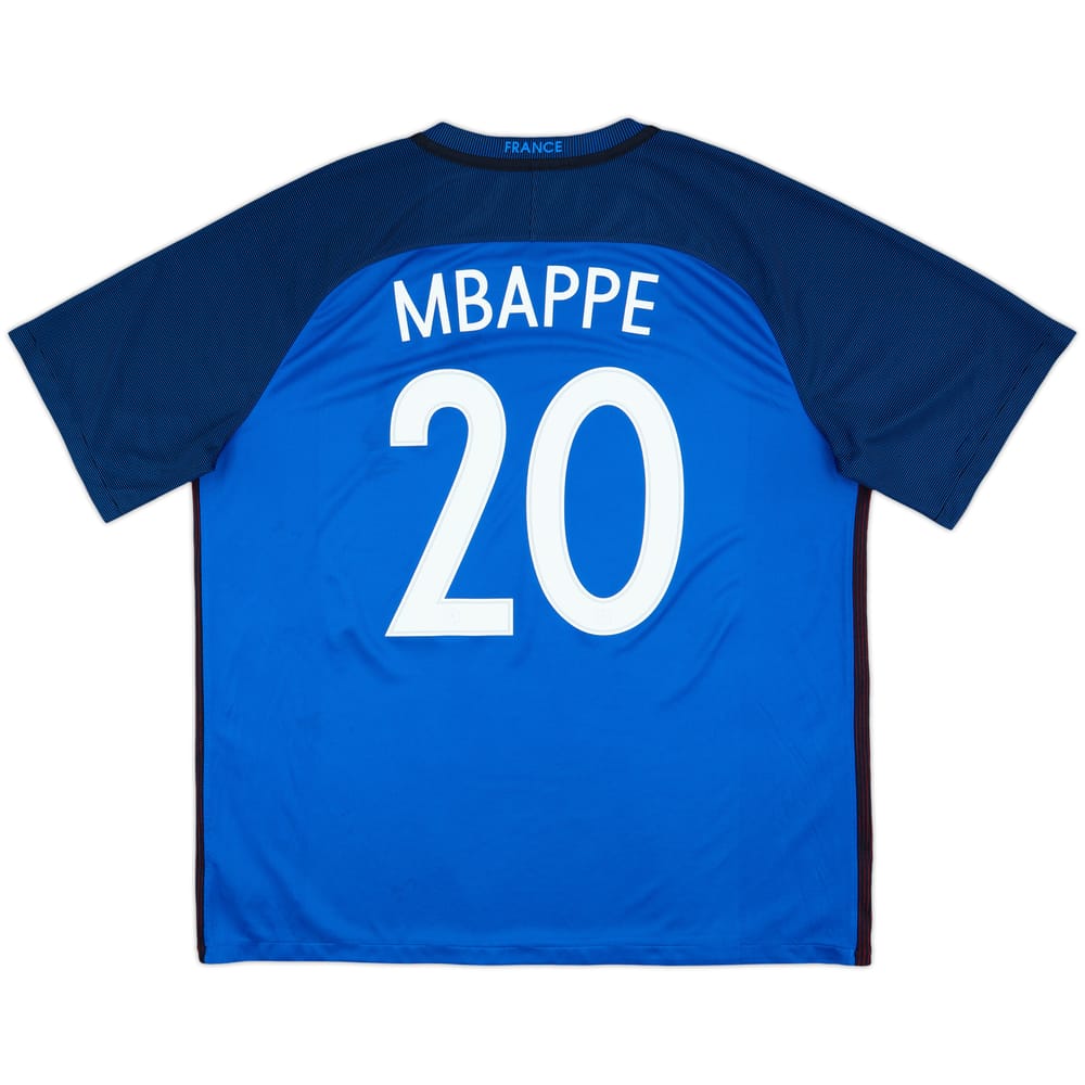 2016-17 France Home Shirt Mbappe #20 - 6/10 - (XXL)