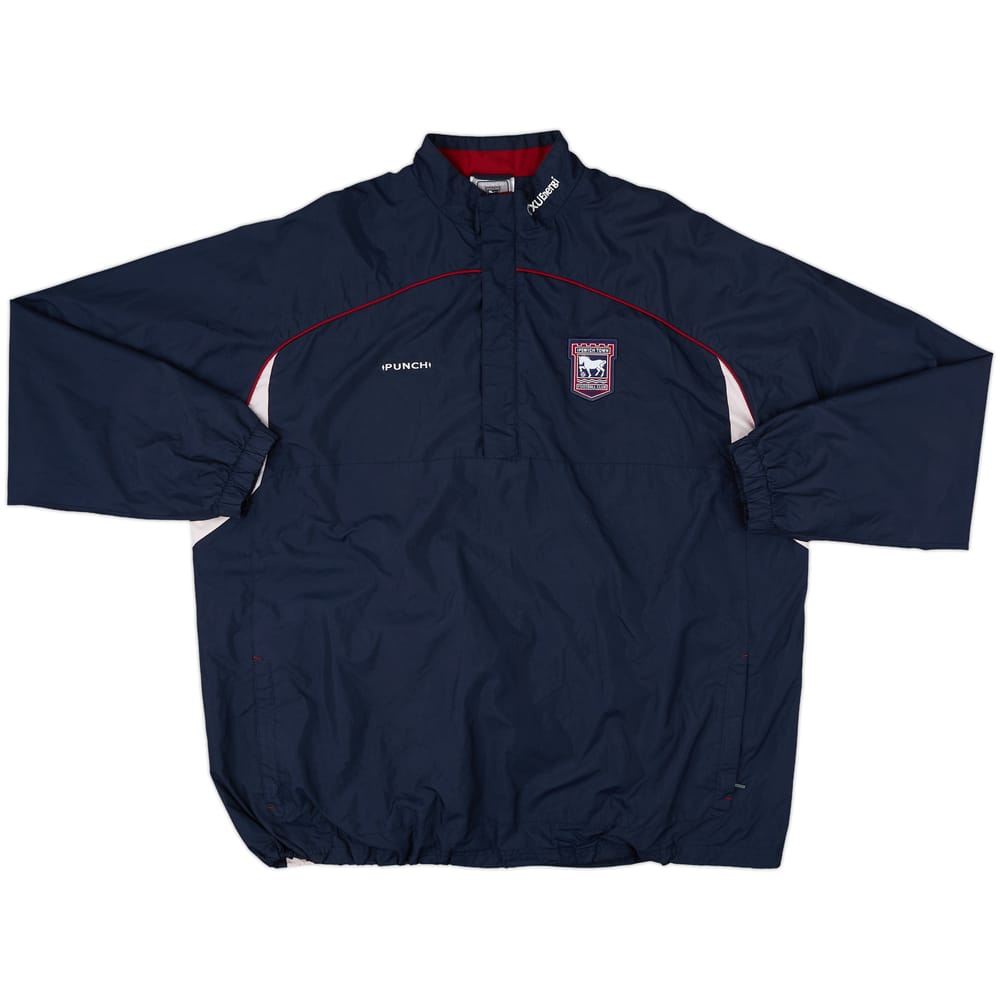 2001-02 Ipswich Town Punch 1/4 Zip Jacket - 10/10 - (XXL)