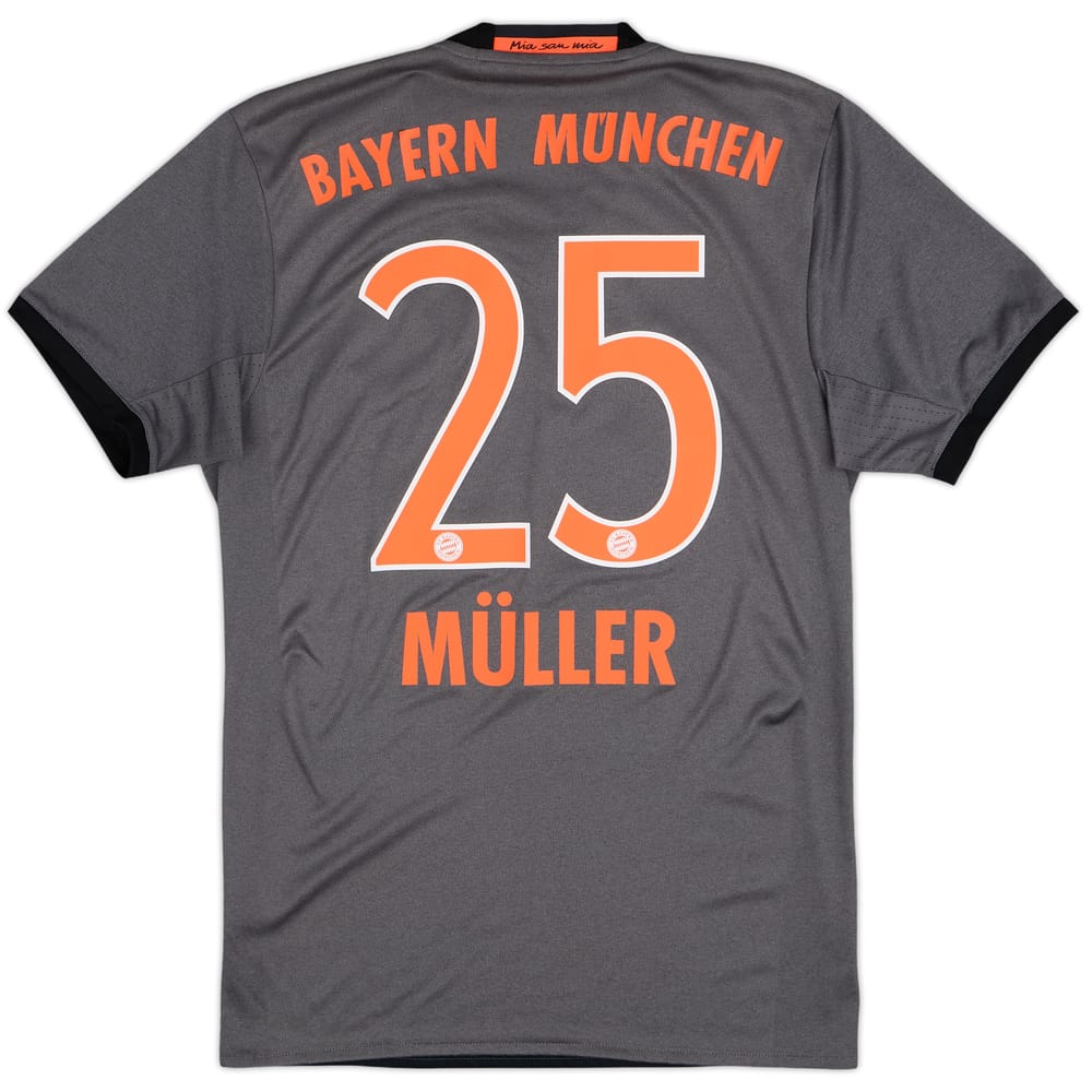 2016-17 Bayern Munich Away Shirt Muller #25 - 8/10 - (S)
