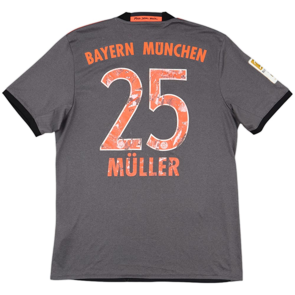 2016-17 Bayern Munich Away Shirt Muller #25 - 4/10 - (M)