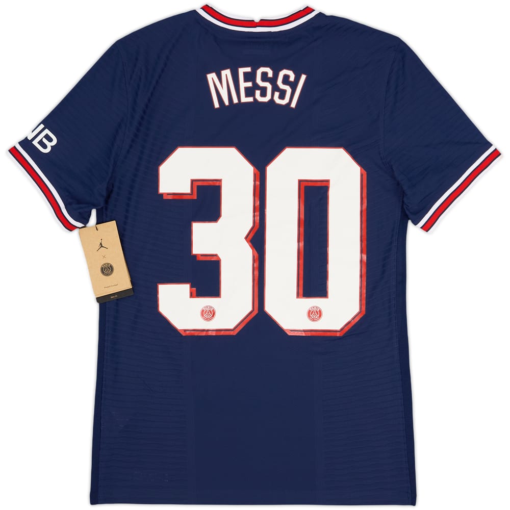 Camiseta auténtica de local del Paris Saint-Germain 2021-22 Messi #30 (S)