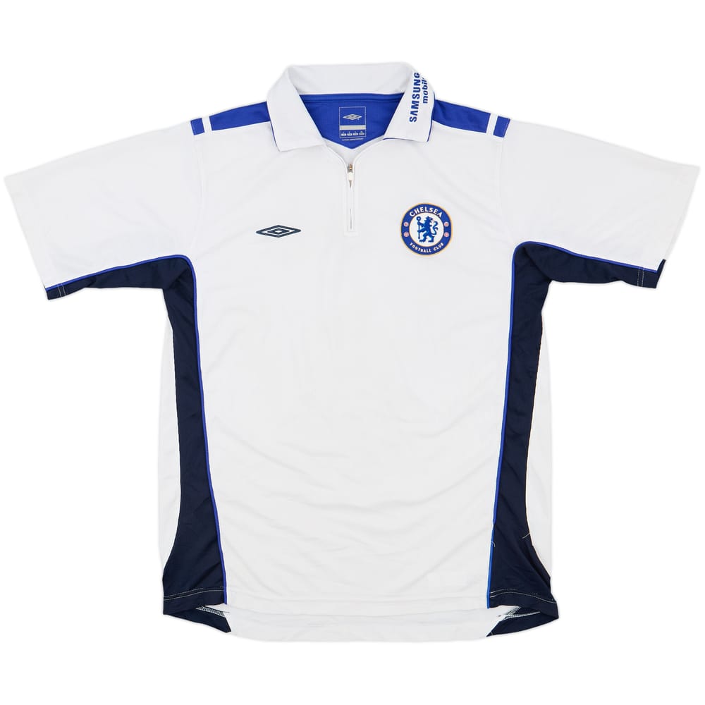 2005-06 Chelsea Umbro 1/4 Zip Polo Shirt - 7/10 - (L)