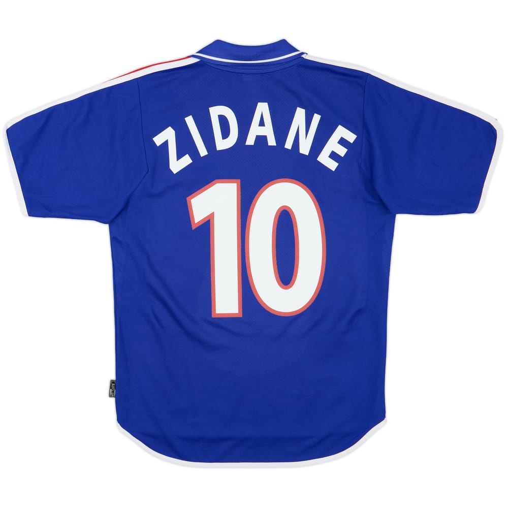2000-02 France Home Shirt Zidane #10 - 9/10 - (S)