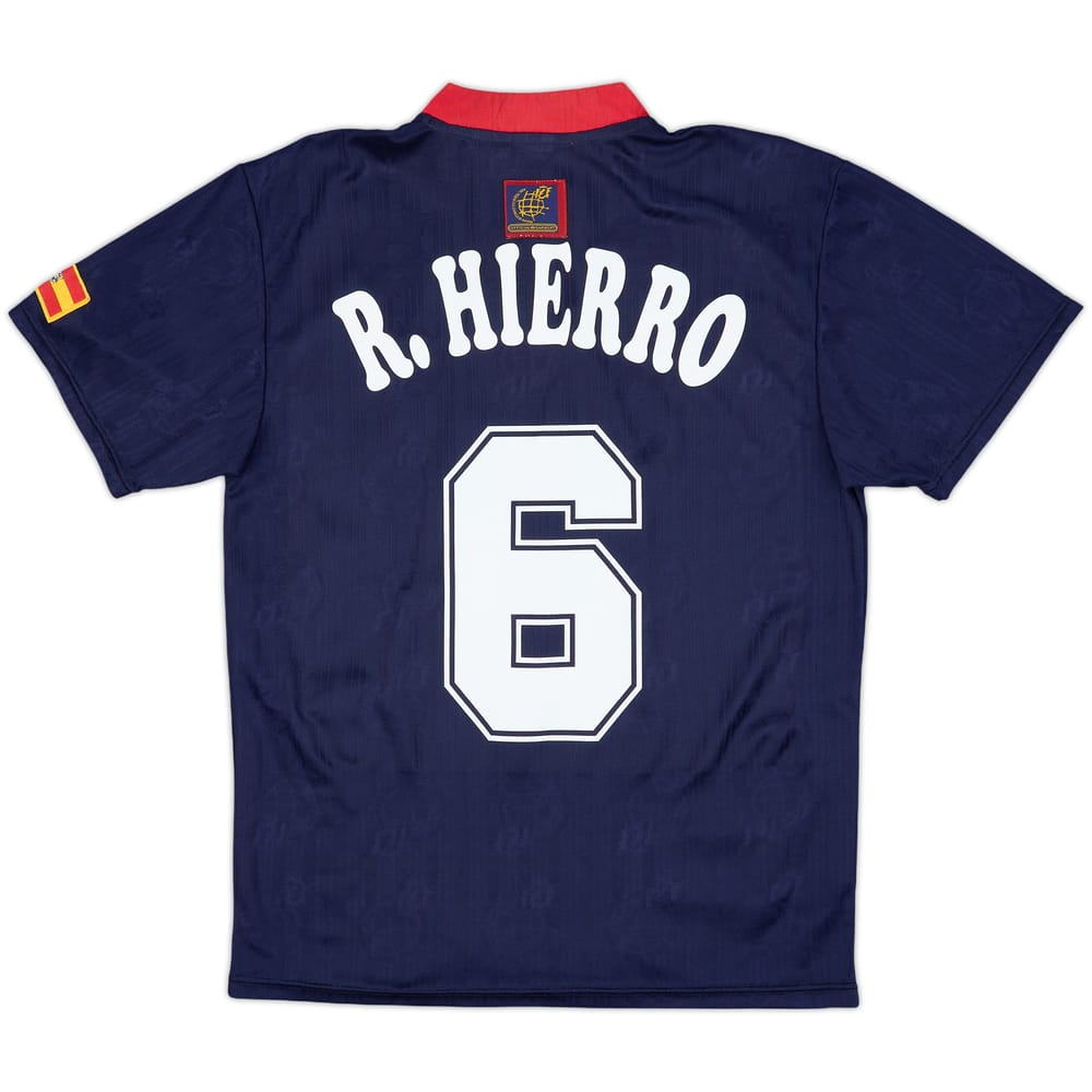 1996-98 Spain Away Shirt R.Hierro #6 - 9/10 - (M)
