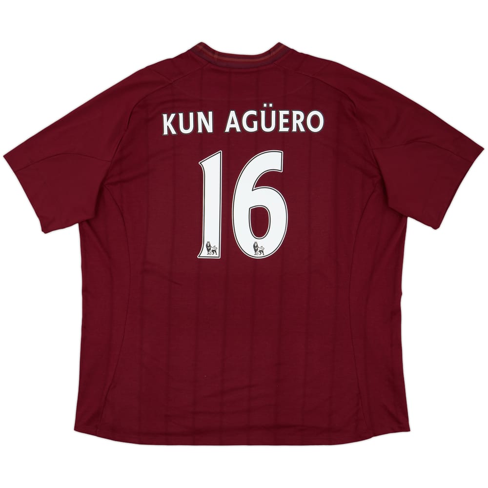 2012-13 Manchester City Away Shirt Kun Aguero #16 - 9/10 - (4XL)