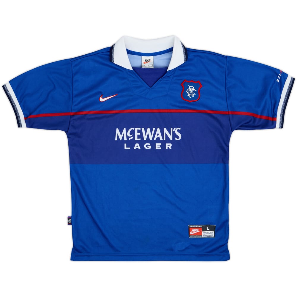 1997-99 Rangers Home Shirt - 9/10 - (L.Boys)