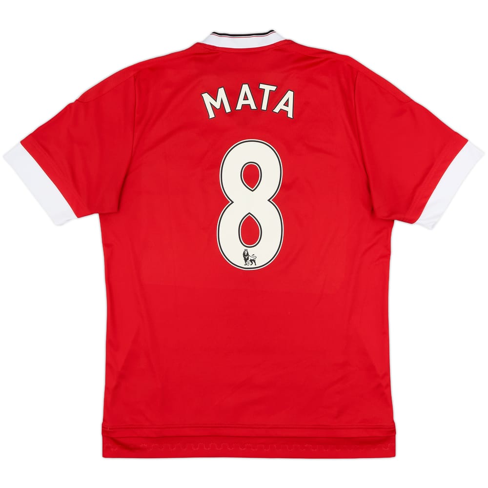 2015-16 Manchester United Home Shirt Mata #8 - 8/10 - (M)