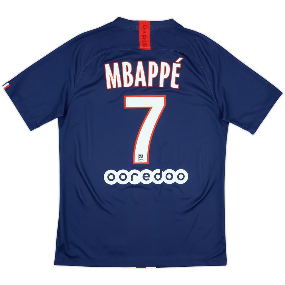 2019-20 Paris Saint-Germain Home Shirt Mbappe #7 - 8/10 - (M)