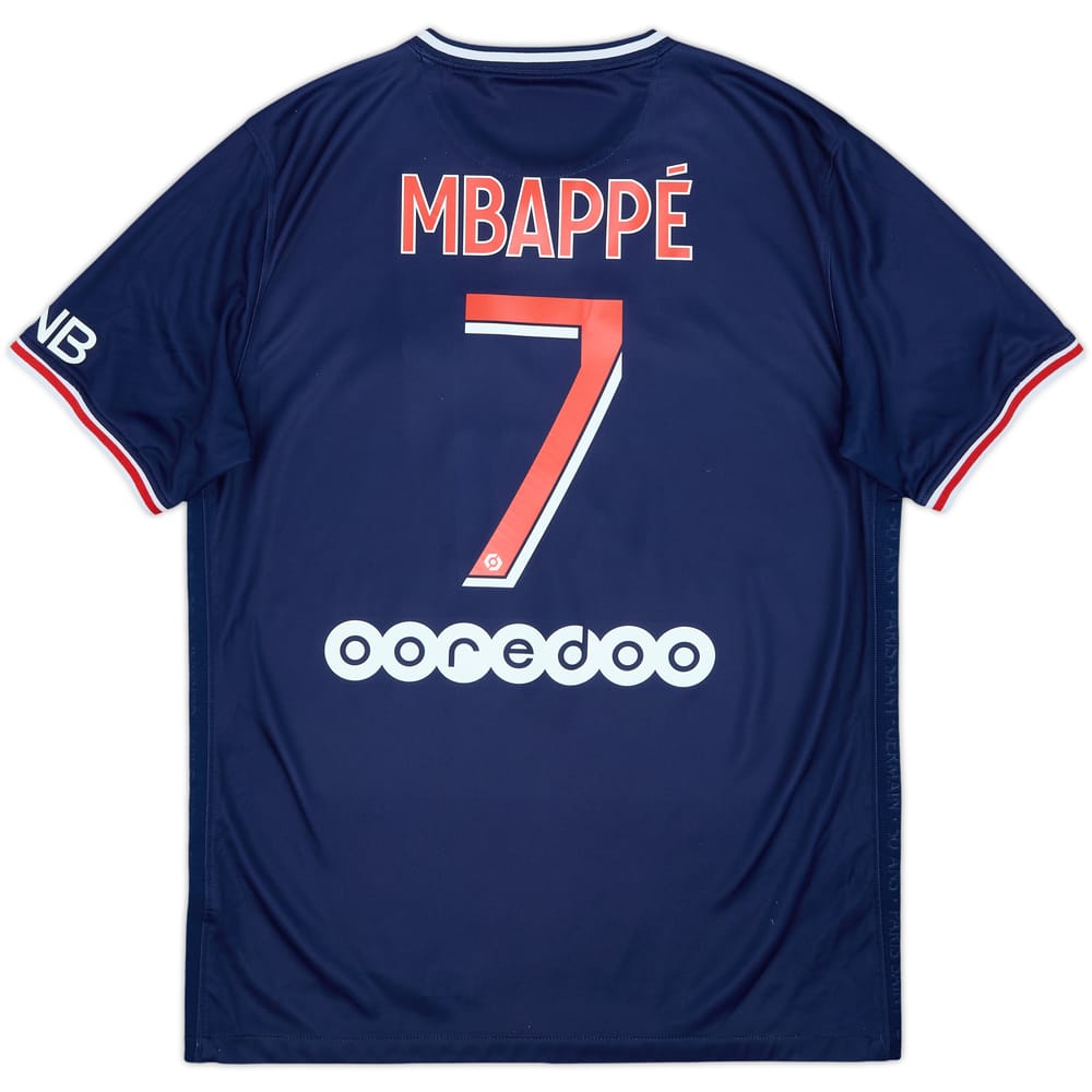 2020-21 Paris Saint-Germain Home Shirt Mbappe #7 - 8/10 - (M)