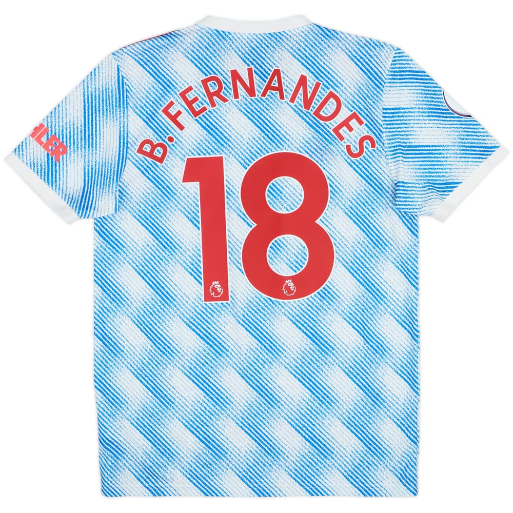2021-22 Manchester United Away Shirt B.Fernandes #18 - 10/10 - (M)