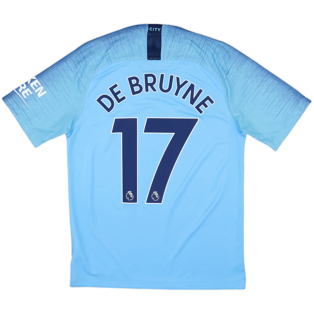 2018-19 Manchester City Home Shirt De Bruyne #17 - 9/10 - (S)