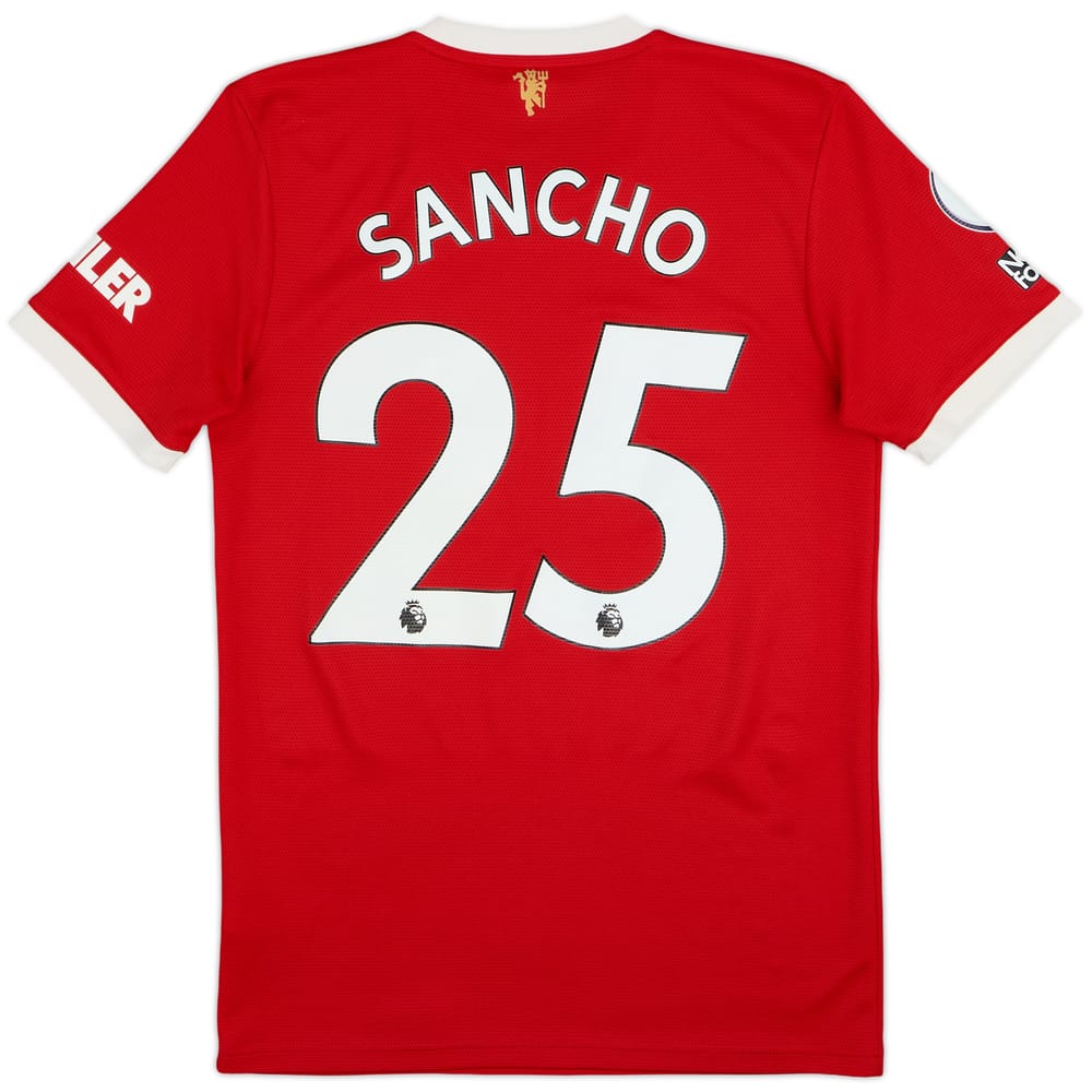 2021-22 Manchester United Home Shirt Sancho #25 - 10/10 - (S)
