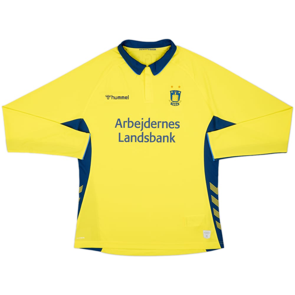 2019-20 Brondby Home L/S Shirt - 10/10 - (XL)