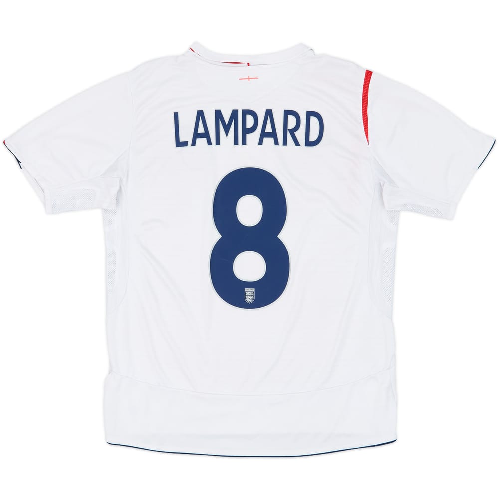 2005-07 England Home Shirt Lampard #8 - 5/10 - (M)