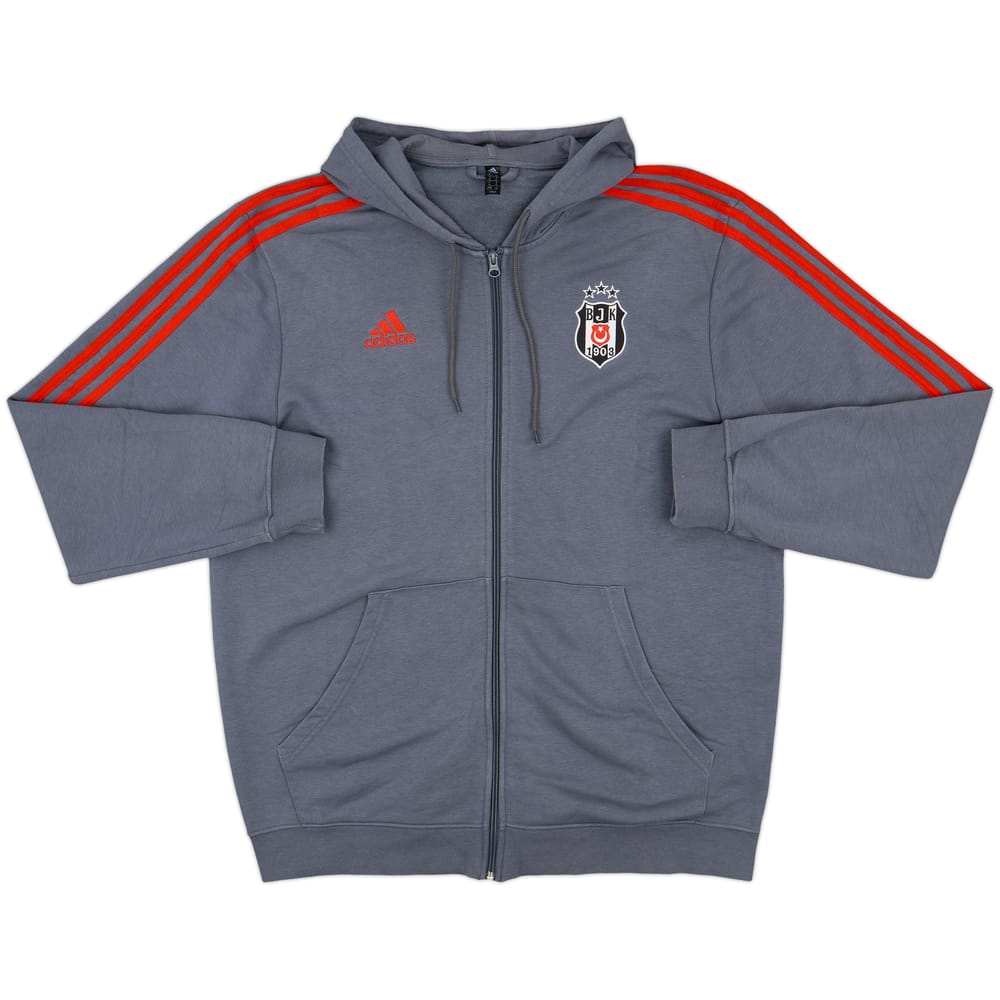 2021-22 Besiktas adidas Zipped Hooded Sweat Top - 10/10 - (XL)