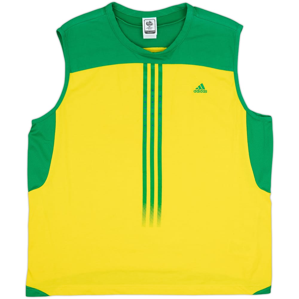 2006 Brazil adidas World Cup Training Vest - 10/10 - (XL)