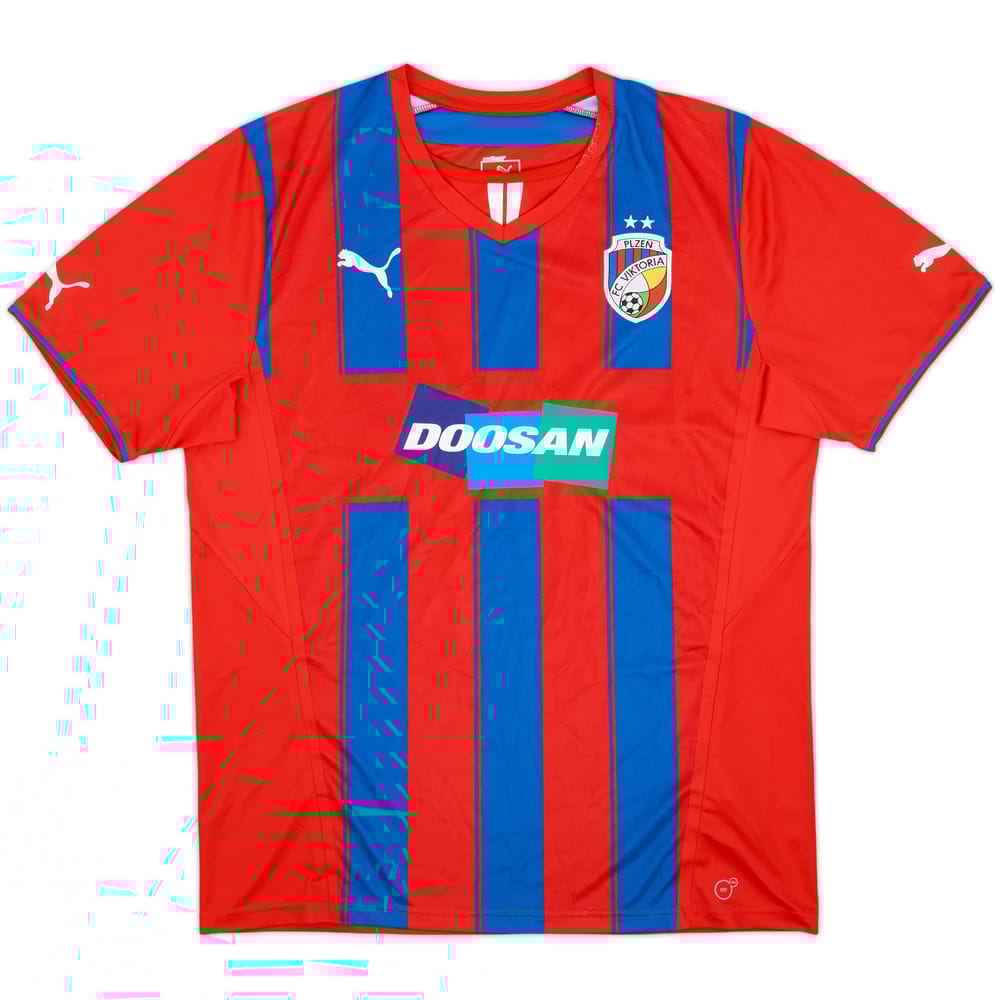 2013-14 Viktoria Plzen Home Shirt - 7/10 - (XL)
