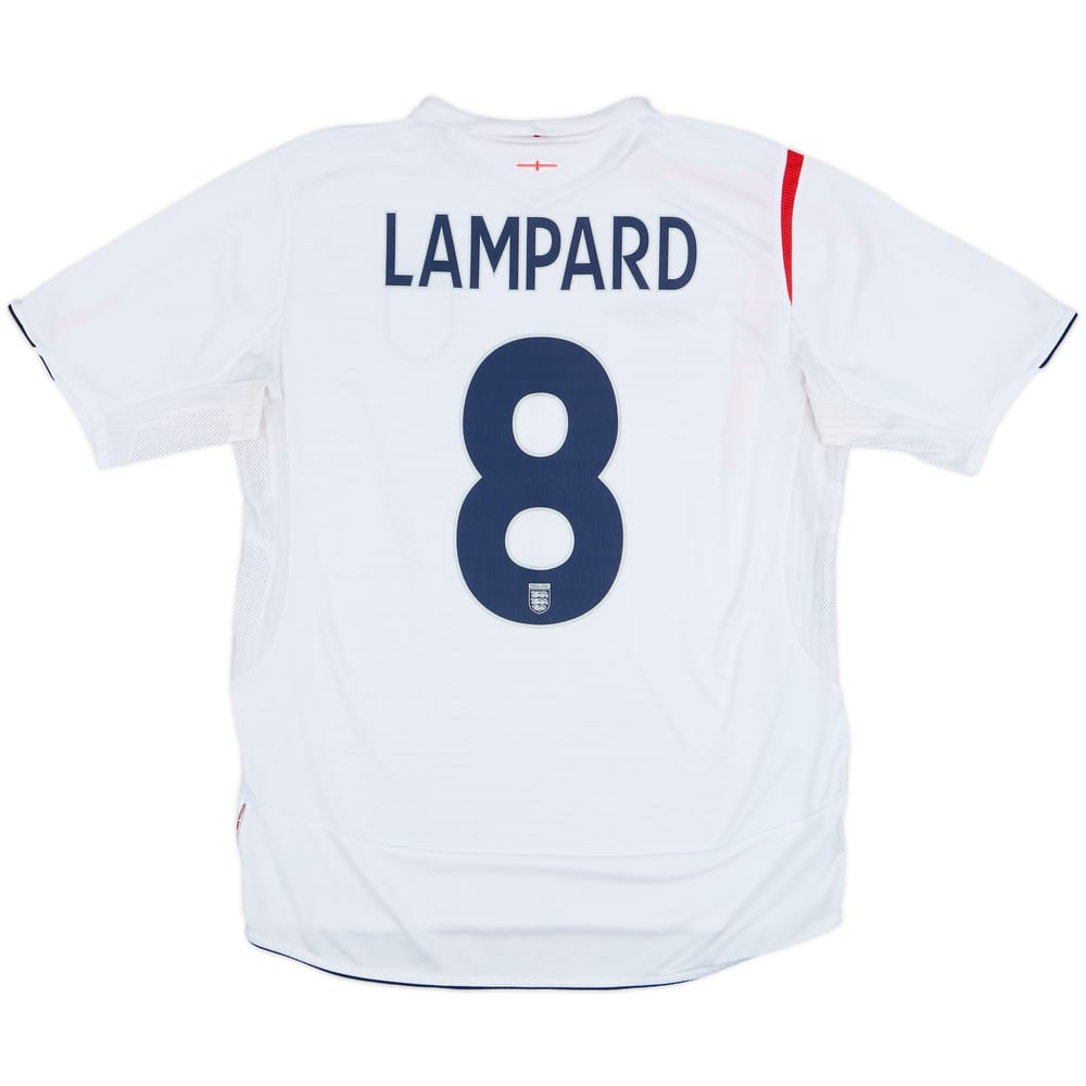 2005-07 England Home Shirt Lampard #8 - 6/10 - (L)