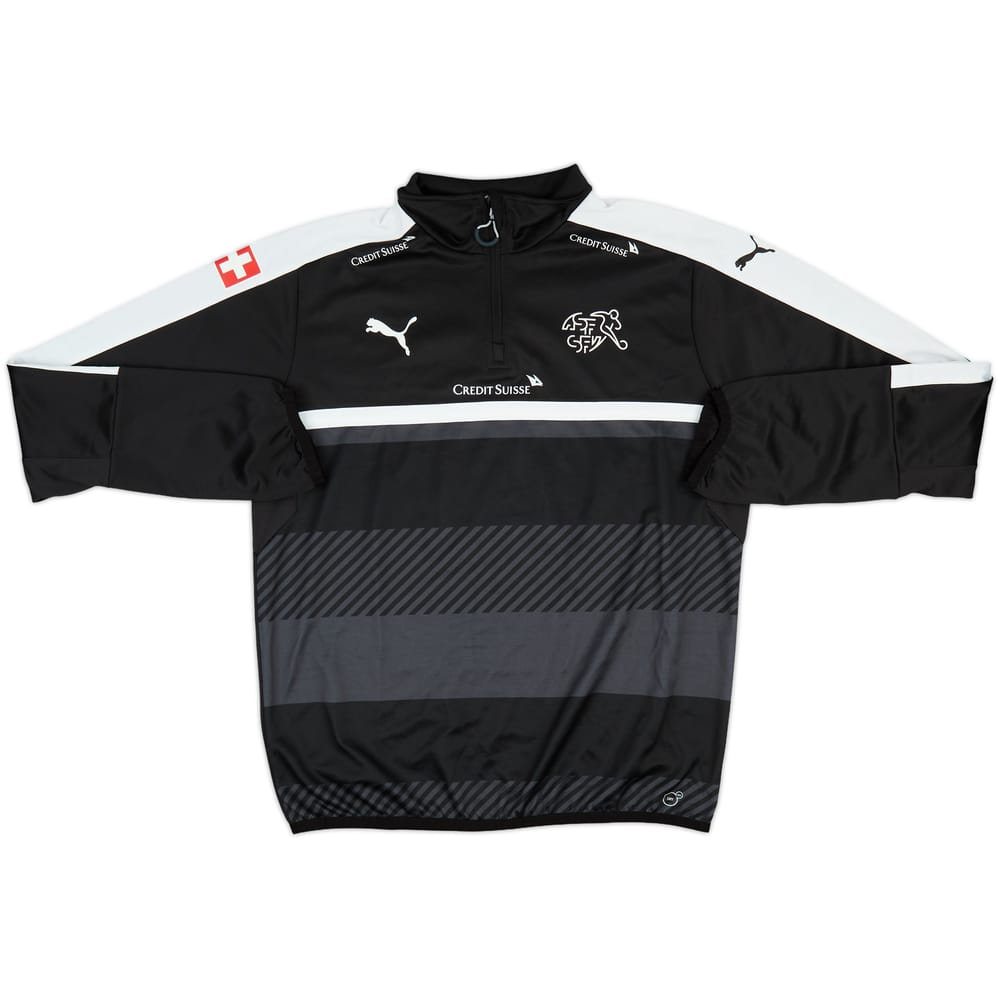 2015-16 Switzerland Puma 1/4 Zip Training Top - 8/10 - (L)
