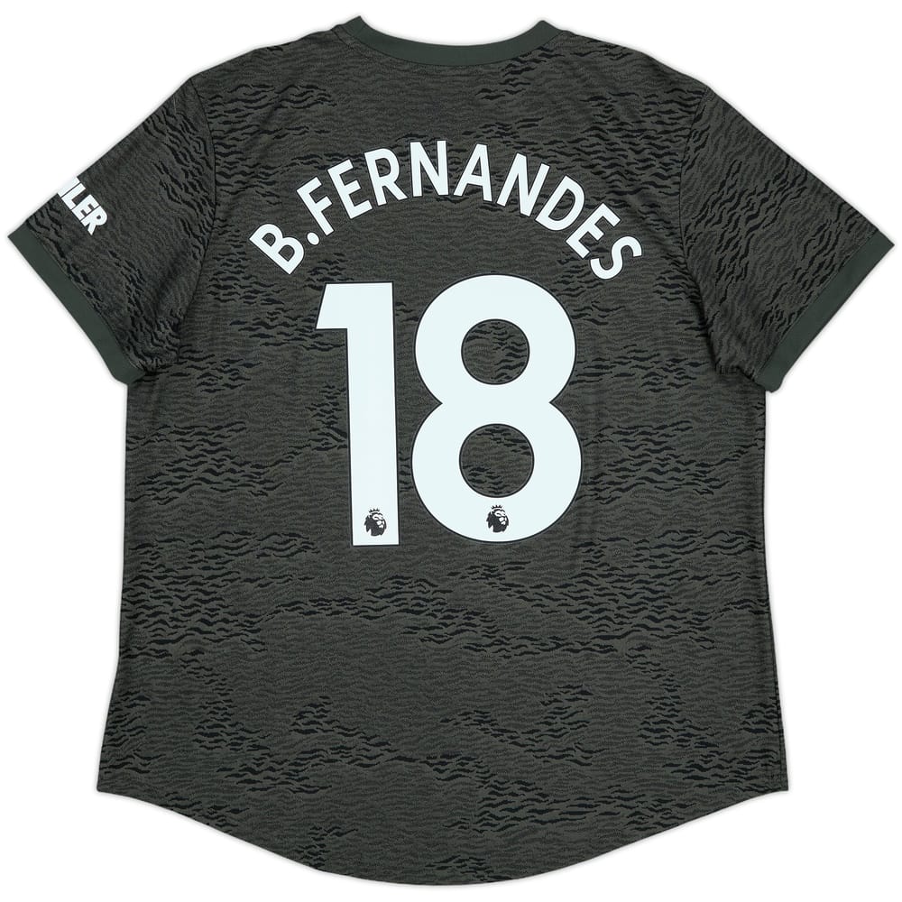 2020-21 Manchester United Away Shirt B.Fernandes #18 - 10/10 - (Women's XL)