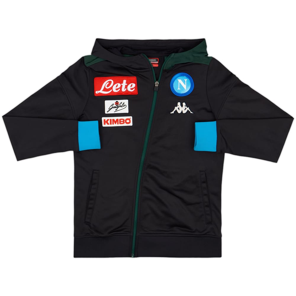 2018-19 Napoli Kappa Hooded Track Jacket - 8/10 - (L.Boys)