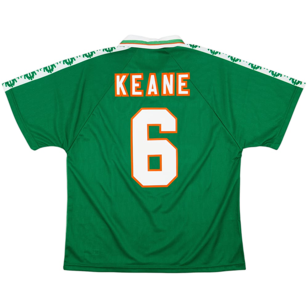1996-98 Ireland Home Shirt Keane #6 - 10/10 - (XL)