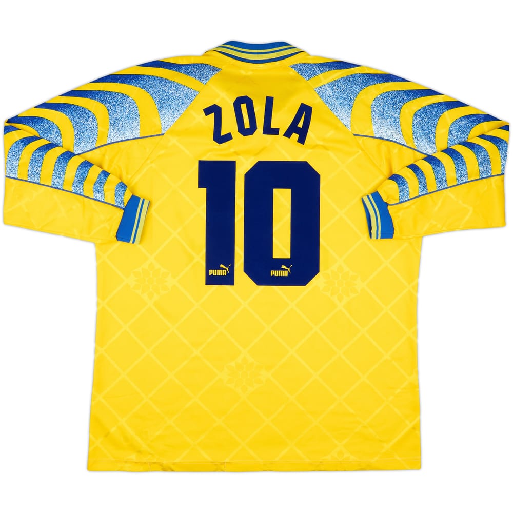1995-96 Parma Third L/S Shirt Zola #10 - 9/10 - (XL)