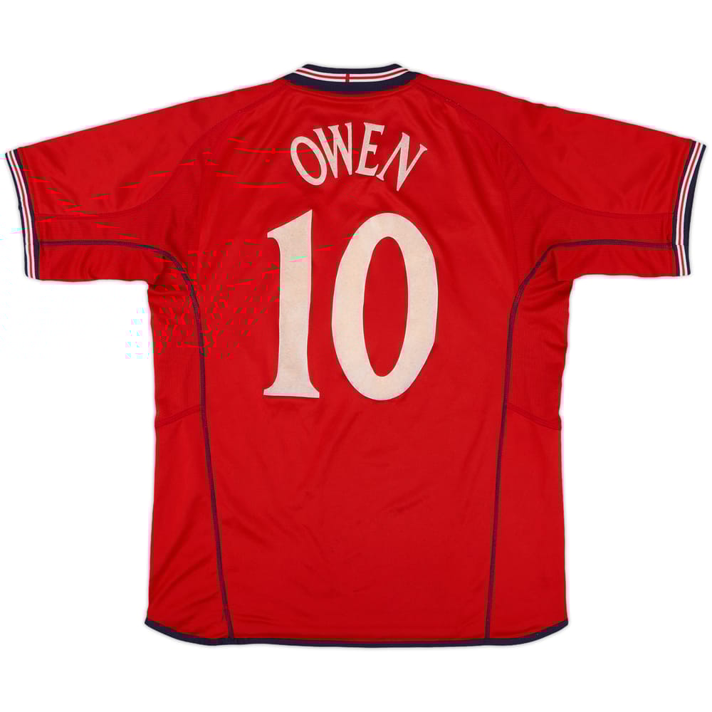 2002-04 England Away Shirt Owen #10 - 5/10 - (XL.Boys)