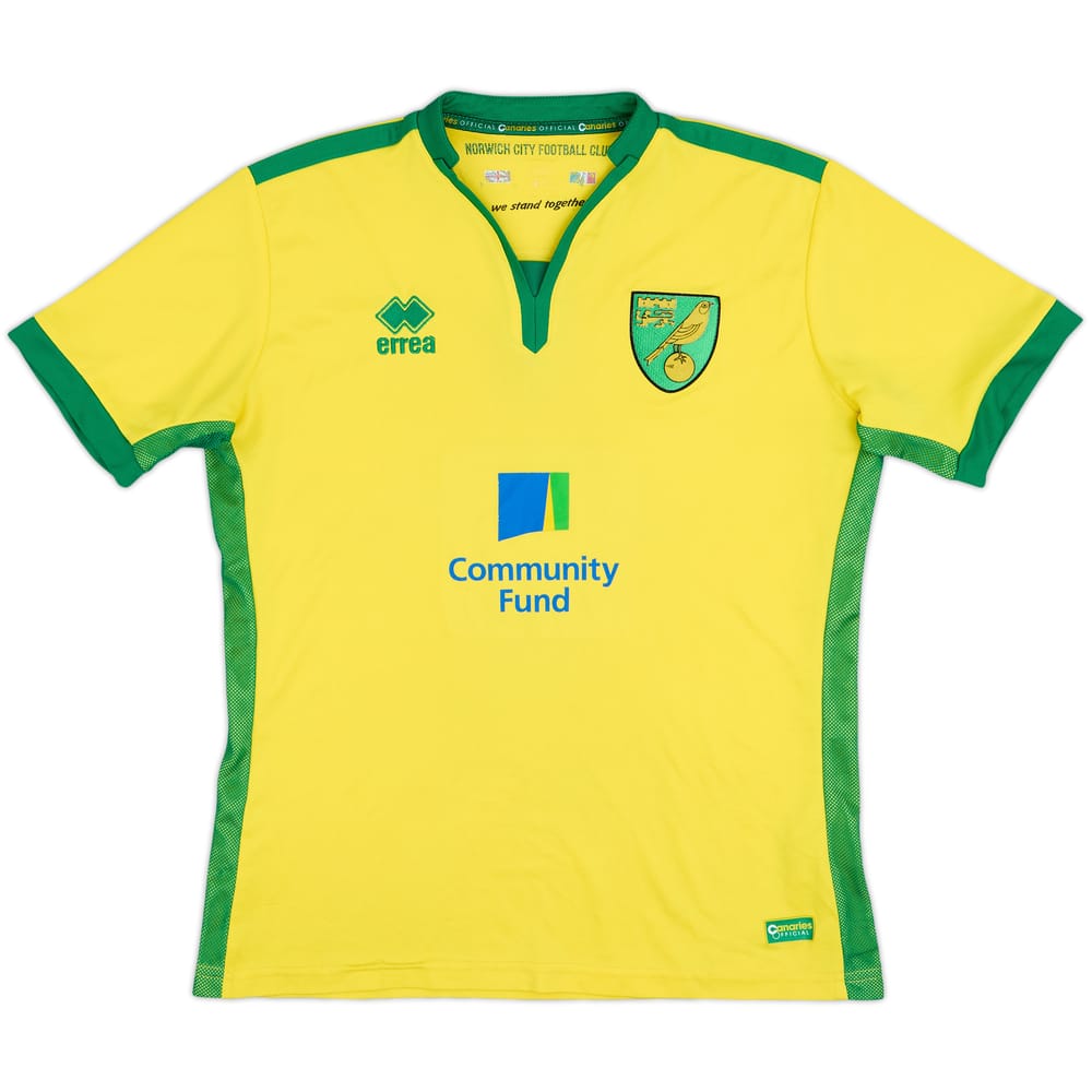 2016-17 Norwich Home Shirt - 8/10 - (XL.Boys)
