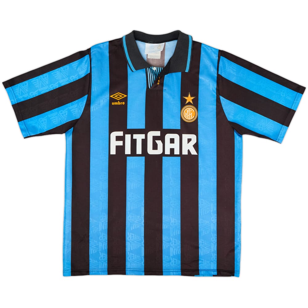 1991-92 Inter Milan Home Shirt #10 - 7/10 - (M)