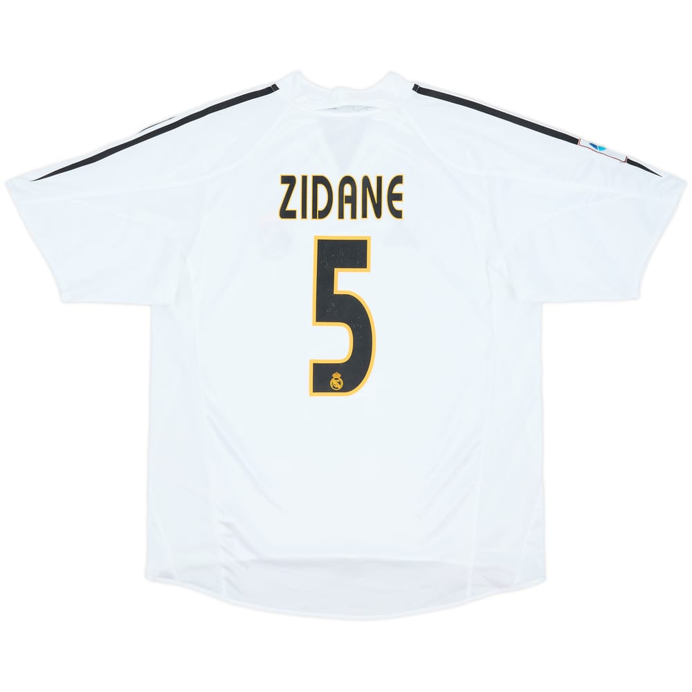 2004-05 Real Madrid Home Shirt Zidane #5 - 5/10 - (M)