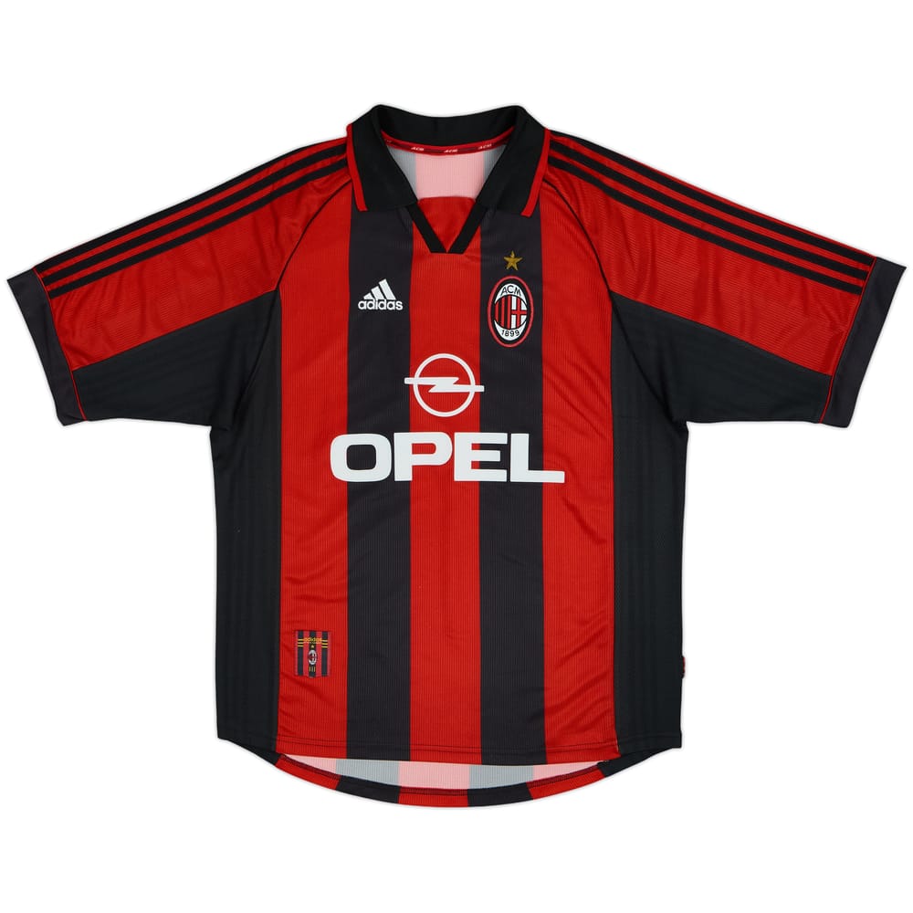 1998-00 AC Milan Home Shirt Shevchenko #7 - 8/10 - (XL)