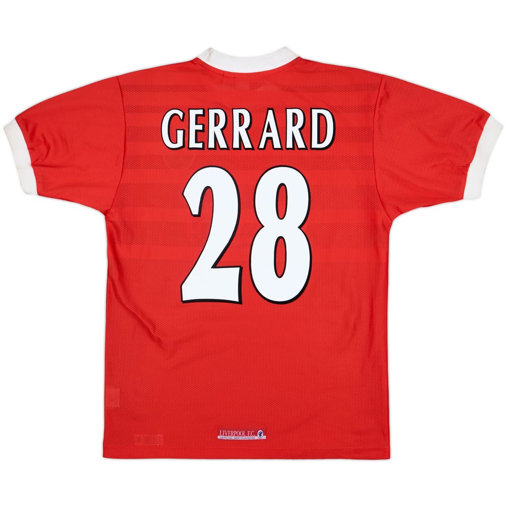 1998-00 Liverpool Home Shirt Gerrard #28 (M)