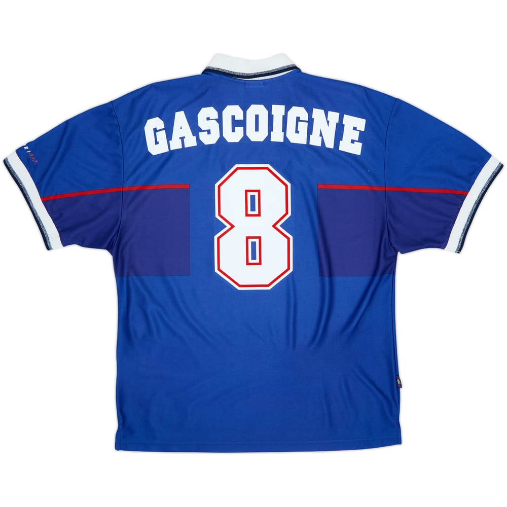 1997-99 Rangers Home Shirt Gascoigne #8 - 7/10 - (XL)