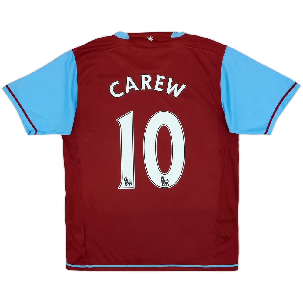 2007-08 Aston Villa Home Shirt Carew #10 - 5/10 - (M)