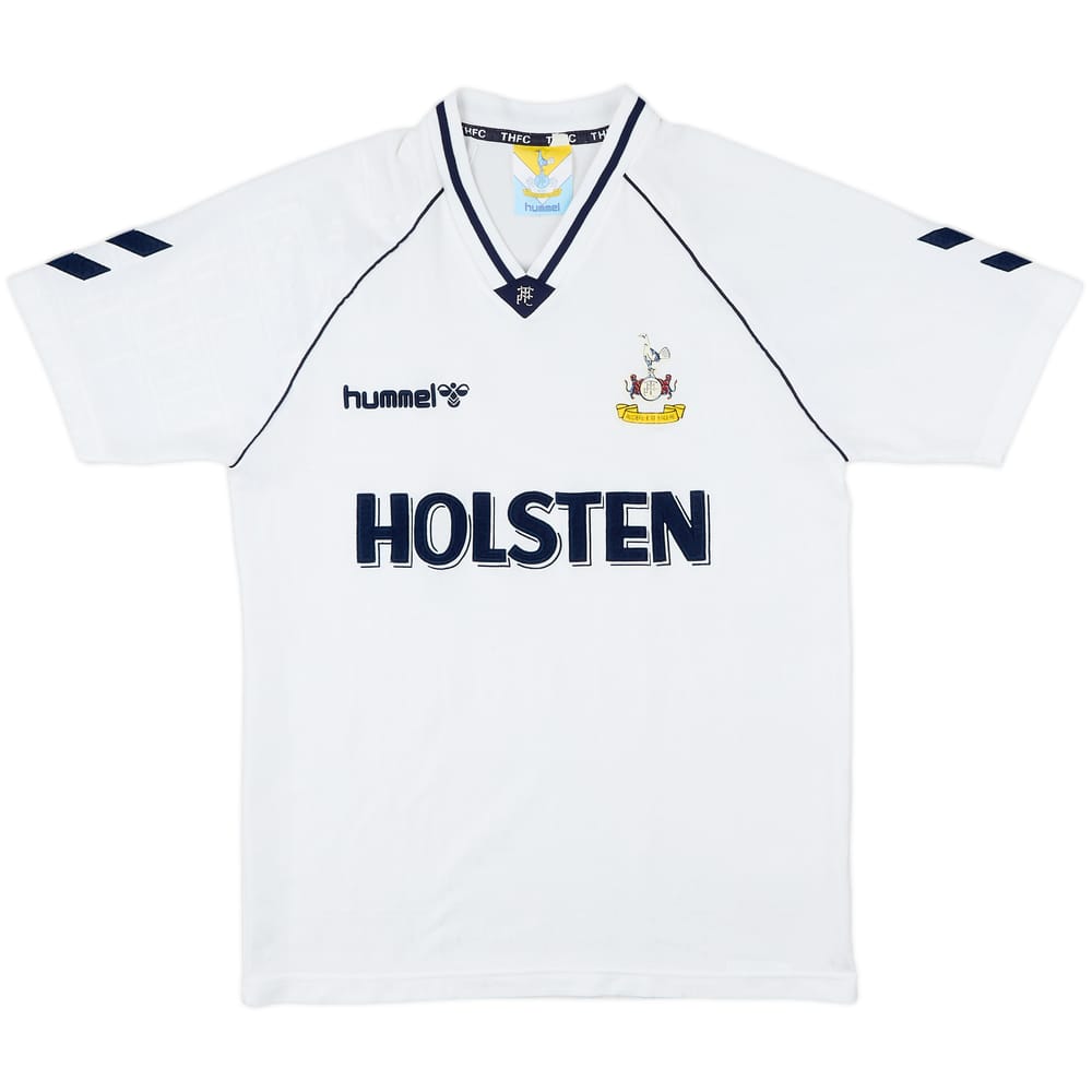 1989-91 Tottenham Home Shirt - 8/10 - (XL)