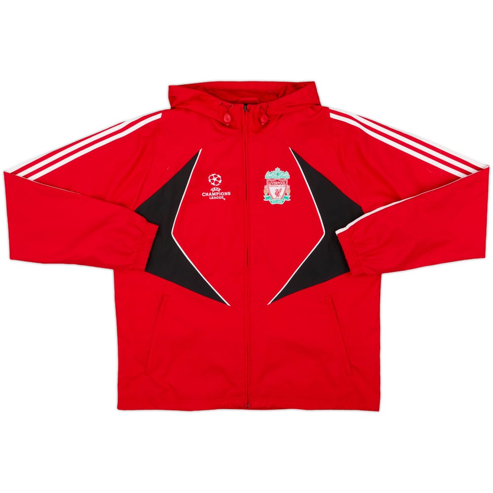 2007-08 Liverpool adidas CL Hooded Rain Jacket - 8/10 - (L/XL)