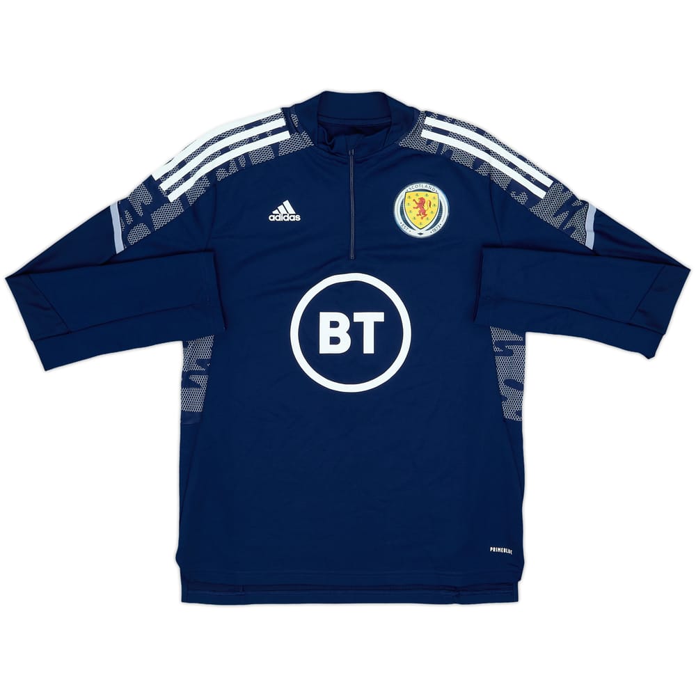 2021-22 Scotland adidas 1/4 Zip Training Top - 10/10 - (L)