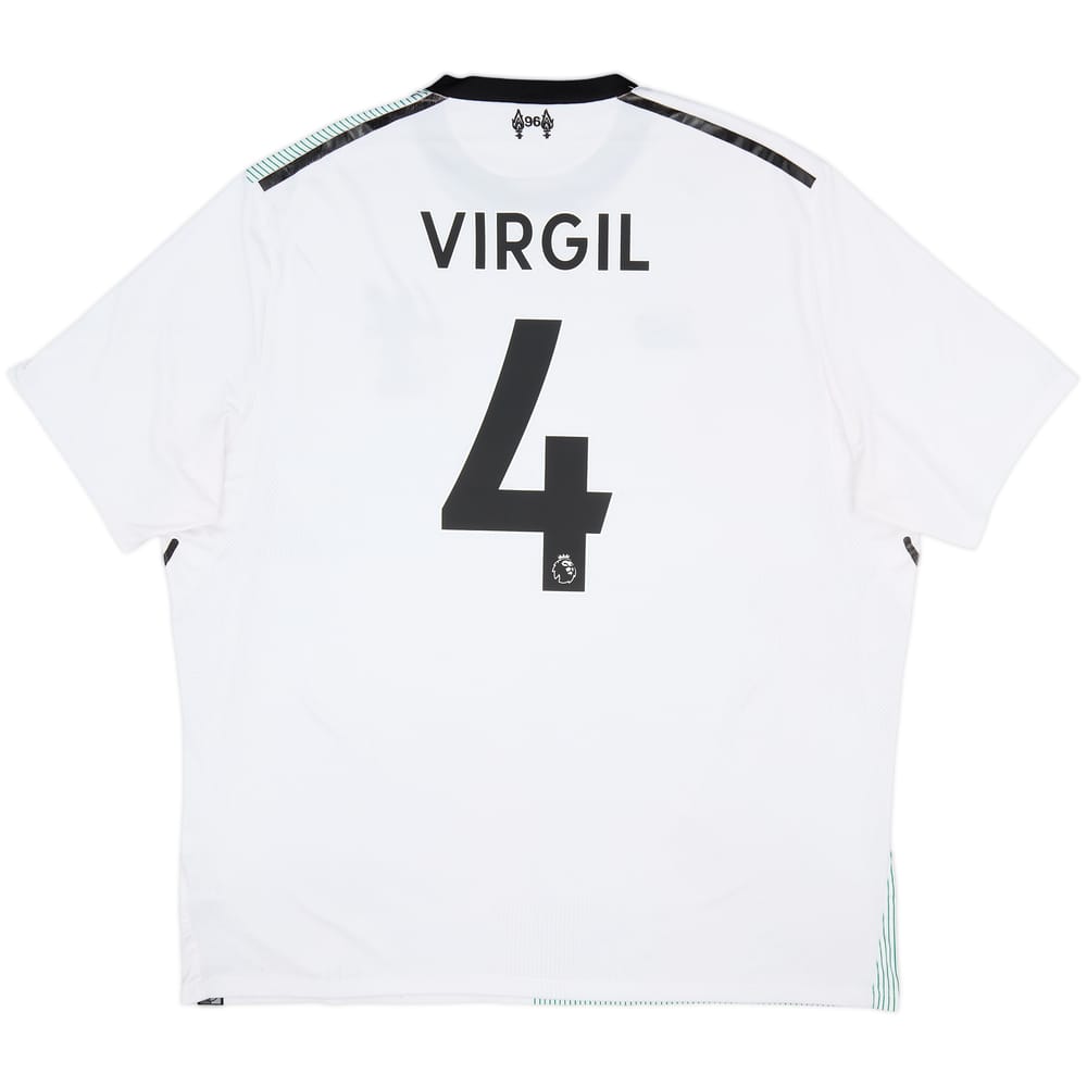 2017-18 Liverpool Away Shirt Virgil #4 - 6/10 - (XXL)