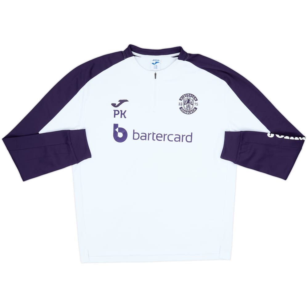 2020-21 Hibernian Staff Issue Joma 1/4 Zip Training Top PK - 8/10 - (3XL)