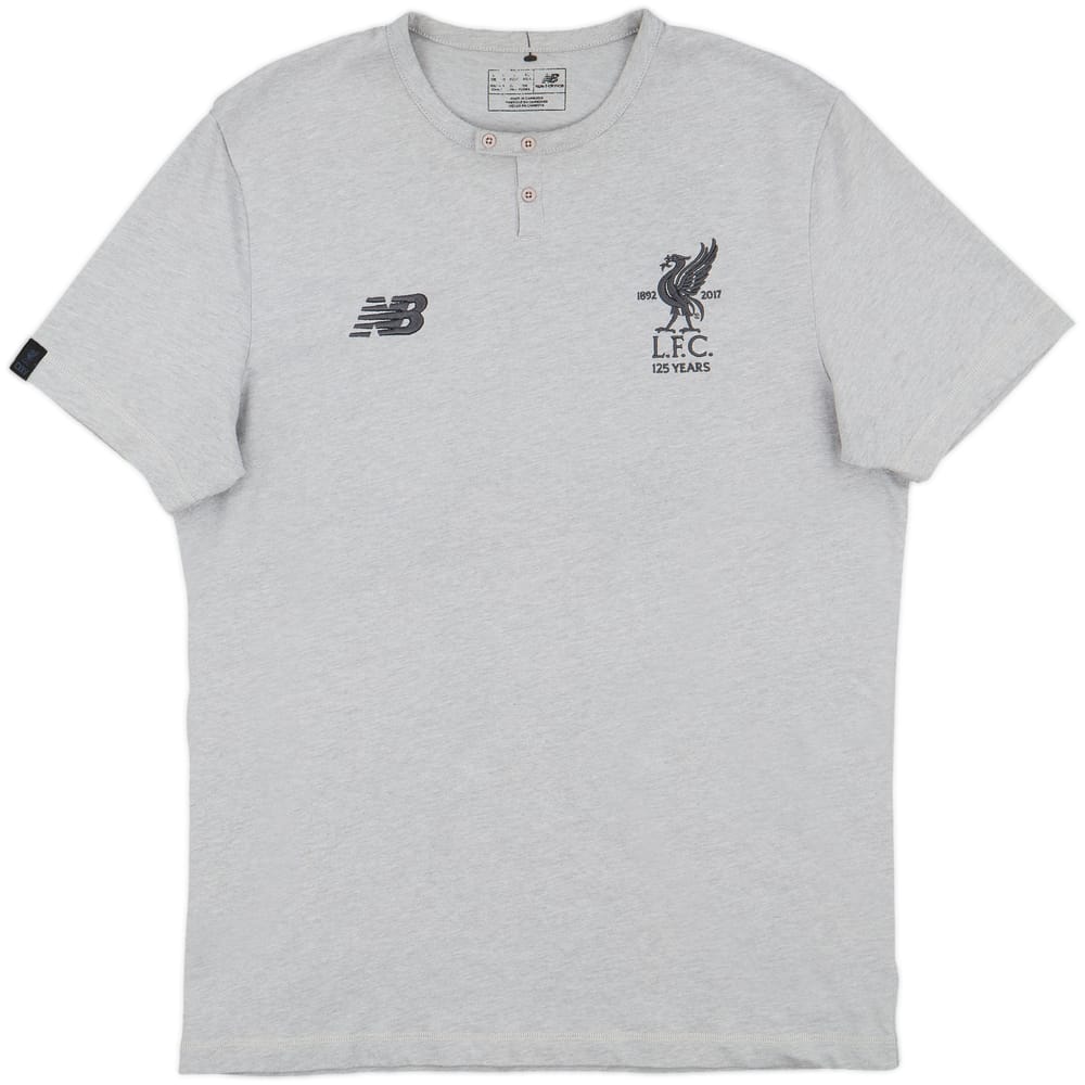 2017-18 Liverpool New Balance Cotton Tee - 7/10 - (L)