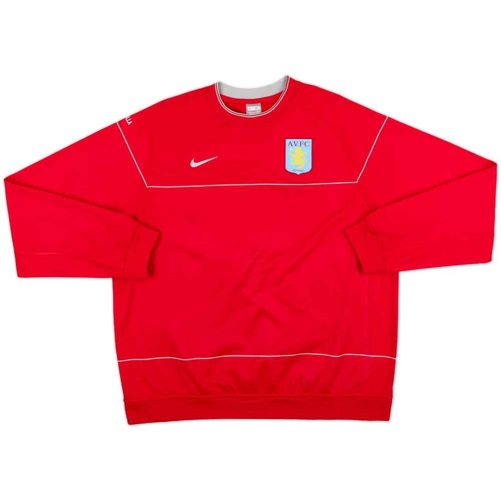 2008-09 Aston Villa Nike Sweat Top - 9/10 - (XL)
